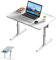 YRHome Betttisch Höhen- & Neigungsverstellbarer Laptoptisch für Bett & Sofa - 60x40cm Klappbarer Notebooktisch Lapdesk mit Tablet-Kerbe Stabiler Betttisch für Couch, Boden & Homeoffice - Weiß
