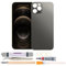 Back Rear Glass Cover Replacement Compatible with iPhone 12 Pro Max (Black)