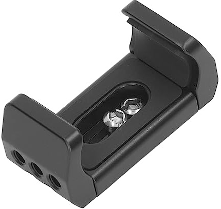 Ausla Powerbank-Halterung, Aluminiumlegierung mit 1/4-Zoll-Schraubenlöchern, Universelle Powerbank-Klemme für Kameras, 53 Mm Bis 80 Mm Breite für Mobilität