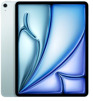 Apple 13 iPad Air (M4): Liquid Retina Display, 512 GB, 12 MP Front‑/Rückkamera, WLAN 7 mit Apple N1 + 5G Mobilfunk, Touch ID, Batterie für den ganzen Tag – Blau