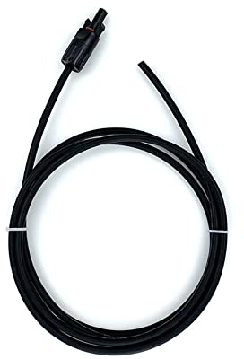 DAWSAXZKL 1M 2M 3M 5M 8M 10M 15M 20M Femelle et mâle câble d'extension Solaire à tête Unique câble PV Fil 6/4/2.5 Mm2 câble PV Solaire(Svart,2m,10AWG 6mm)