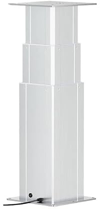 DHLCE-S elektrisk lyftpelare, 200 kg kapacitet, 10 mm/s, fjärrstyrd lyftplattform, hantering, hissbord, kranar (Silvery-80KG 30MMS, H370-400 mm)