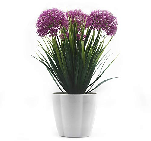 Xichen® Künstliche Topfpflanze, Hortensie, 25 cm violett