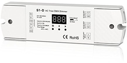 AC Triac DMX Dimmer Two Channel Output 2 Channel Dimmer Triac Dimmable and Mosfet Dimmable Input Voltage 100-240VAC Output voltage 2 x 100-240VAC