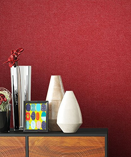 NEWROOM Papier peint rouge Uni papier papier peint