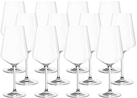 LEONARDO HOME Set 12 Rotweingläser Puccini, Weingläser, Teqton-Kristallglas, spülmaschinenfest