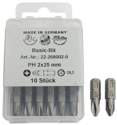 KS Tools - Punta para destornillador de estrella (PH 3, 25 mm, 10 unidades)