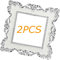 2PCS Plastic Resin Acrylic Light Switch Surround Stickers Single Light Switch Surround Socket Finger Panel Cover Set