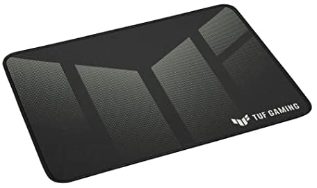 ASUS TUF Gaming P1 Portable 260 x 360mm Mouse Pad with Water-Resistant Coating, Stitched Edges and Non-Slip Rubber Base