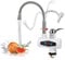 Instant Tankless Electric Hot Water Faucet,WMLBK Fast Heating Tap Water Heater with LED Digital Display Kitchen Instant Heating Hot Water Tap,for Kitchen Bathroom Sink (Water in Below)