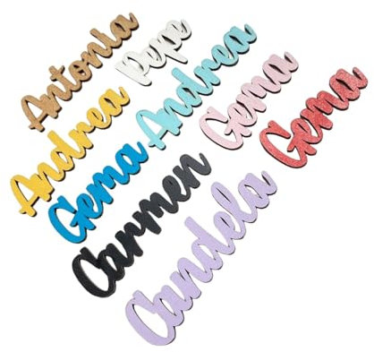 Marcasitios de madera. Nombre marcasitios Personalizados. Con Opción a Imán Pedido mínimo 5 Marcasitios. Ideal bodas, comuniones, bautizos, cumpleaños, celebraciones