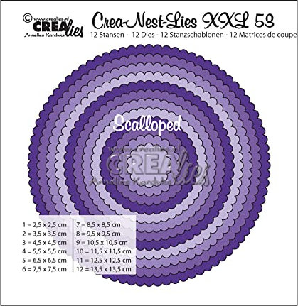 Crealies Crea-Nest-Lies XXL Stanzschablone no.53 Kreise