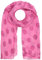Zwillingsherz Seiden-Tuch im Kreis Muster Design - Hochwertiger Schal für Damen Mädchen - luftiges Halstuch - Seidentuch/Seidenschal - weiche elegante Chiffon-Stola (Pink, Einheitsgröße)
