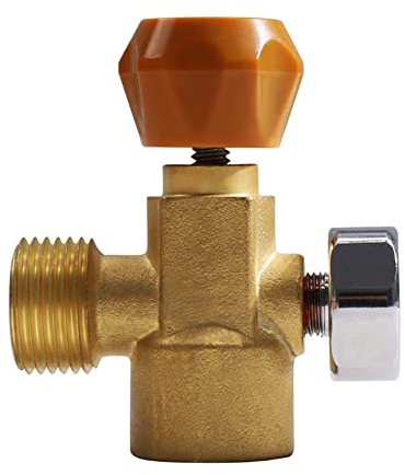 wiianoxd CO2-FüLltank-NachfüLladapter-Verbindungssatz für 3000PSI-Manometer, Orange