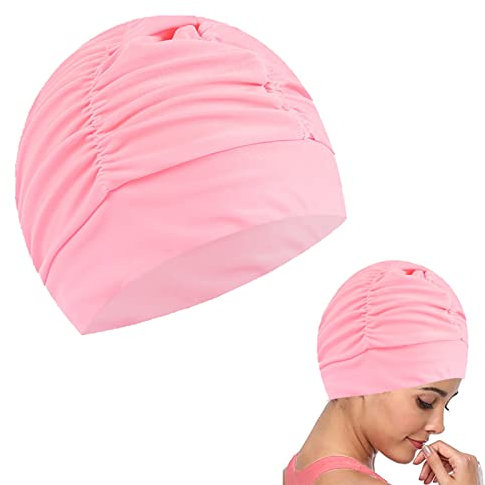 Bonnet Piscine, Touca Piscina, Bonnet de Natation, Bonnet de Bain Piscine, Bonnet de Bain Tissu Polyester, Bonnet de Bain, pour Hommes Femmes, Adulte