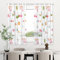 HOMEYA - Cortina Cocina Translúcida 140x180cm - Visillo Transparente Estampado para Ventana, Marco de Puerta - 1 Unidad