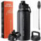 OneTigris Edelstahl Trinkflasche, Wasserflasche 0,9L Hohe Kapazität, Sportflasche mit gute Isolationswirkung für Fahrrad, Camping, Yoga, Gym, Softair, 32OZ