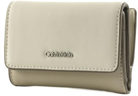 Calvin Klein CK Must Trifold SM Block Dk Ecru/Stony Beige/Medium Taupe