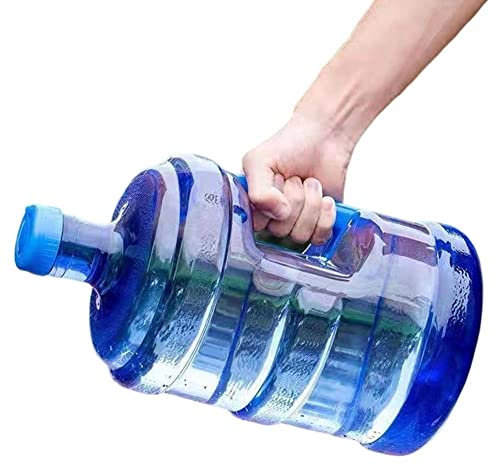 Liummrcy Botella de Agua Pura de 5 litrosbotella plastico Reutilizable, Botella de Gran Capacidad Recipiente de Agua contenedor de Botellas de Agua para Beber bañera Caminata