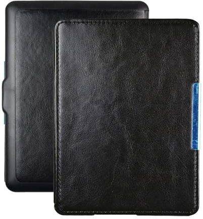 INSOLKIDON Compatible avec Coque Kobo Glo (N613) 6-inch eReader Tablet Étui de Protection Pliable Housse Cuir Case Cover avec Fonction Sommeil/Réveil Automatique (Noir)