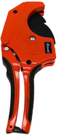 PPR Tagliatubi professionale per tubi in PVC, tubi PEX e tubi in plastica, strumento di taglio rapido per tubo (arancione/nero 75 mm 3)