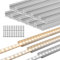 Shine Decor 1 Meter/3.3 FT Aluminium Schiene Kanal Montagehalterung, für 10mm B x 4.5mm H LED Lichterkette, 10er Pack