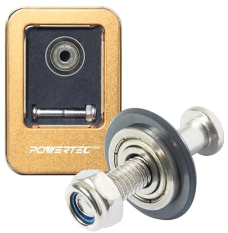 POWERTEC PRO Extreme Tungsten Carbide Scoring Wheel with Black Titanium Coating - 22mm Tile Cutting Wheel with Screw for Manual Tile Cutters, Porcelain, Ceramic & Glass Tile (72090)
