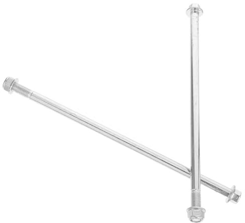 Gatuida 2 Pezzi Kit Di Bulloni Motociclisti Asse Posteriore Anteriore Della Motocicletta Asse Della Ruota Posteriore Asse Del Mozzo Della Bicicletta Perno Argento Acciaio