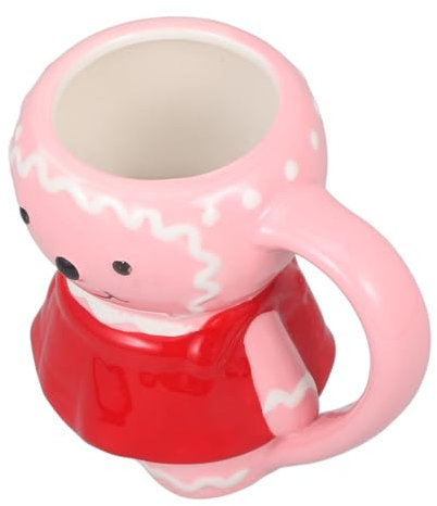 LAPYAPPE Tazza Porcellana Tema Natalizio con Gingerbread Man per Tè e Bevande per Regali