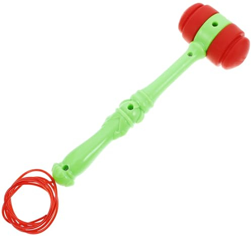 BESPORTBLE Whack-mole Hammer Pounding Hammer for Boys and Girls Plastic Mallet for Game Toy for Interactive Play Educational Toy for Toddlers Green Squeaky for Early Learning