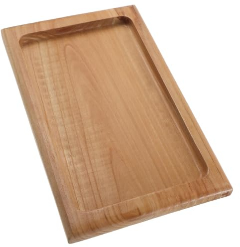 Cabilock Vassoio Rettangolare in Legno di Pino Piatto Servizio per Antipasti Carne Frutta e Caffè Vassoio Multiuso per Cucina e Tavola Design Naturale con Finitura Liscia