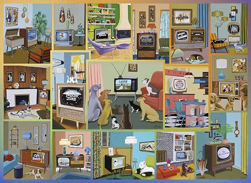Retro TV 1000 Piece Jigsaw Puzzle
