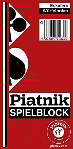 Piatnik 2963 - Eskalero - Yatzee Block 10er Packung