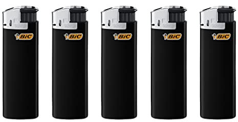 Bic Feuerzeuge Electronic Schwarz/Silber J38 20Stück