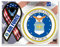 Air Force Combo Mini Band/Kreis Magnet