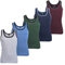 MT Lot de 5 débardeurs couleurs mélangées pour homme – Maillots de corps en 5 couleurs - multicolore -