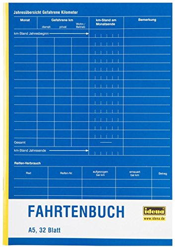 Idena Fahrtenbuch A5 (2er Pack)