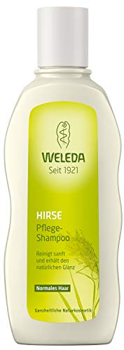 WELEDA WELEDA Bio Hirse Pflege-Shampoo, Naturkosmetik Duschgel für die sanfte Reinigung von Haar und Kopfhaut, Pflegedusche für natürlichen Glanz und Spannkraft der Haare (1 x 190 ml), Grapefruit