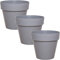 idea-station IBI macetas plastico 3 x 14 cm - Gris - maceteros Decorativos Interior - jardineras Exterior