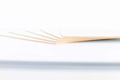 Panneaux en bois blanc de 3 mm. Tailles disponibles : A0, A1, A2, A3, A4, A5 (au choix), support pour dessin, cadres, travaux manuels, décoration, laser, pyrogravure, peinture (A3 (5 unités)