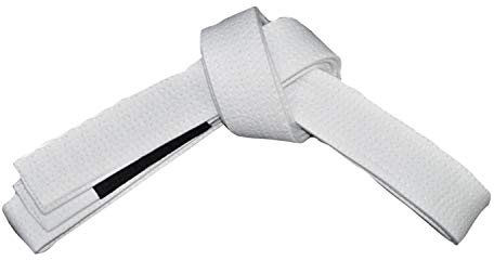 ROX Fit Cinturón BJJ Tamaño adulto - Tamaño adulto Cinturón brasileño de jiu-jitsu 100% algodón para un diseño duradero y liviano BJJ Gi Competencia BJJ Belts Blanco (A5 (340 cm))