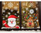 Heekpek 358 Schneeflocken Fensterdeko Fensterbilder für Weihnachten Winter Dekoration Türen Schaufenster Vitrinen Glasfronten Schneeflocke Fensteraufkleber Spähen des Weihnachtsmanns Weihnachtselche