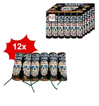 h2i Color Spinner - Bodenwirbel | 72 Teile | Party Spaß für Klein & Groß I für Silvester, Halloween & Party Mitbringsel | Kinder & Jugendfeuerwerk | Ganzjahresfeuerwerk Kat. F1