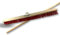 Balai d'atelier Type cantonnier | Lot de 6 | Piste Extérieur | Longueur 100 cm | Garnissage Brosse PVC Rouge | Semelle Bois | Douille métal boulonnée Ø 28 mm | avec Manche | Kibros 2390BMx6