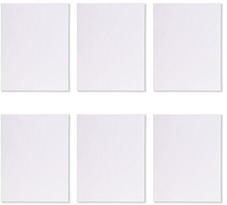 Mintra Glue Top Writing Pads (Letter (8.5in x 11in) - Blank, White)