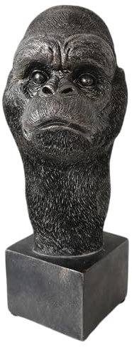 Generisch Deko Figur AFFE Gorilla Büste Kopf Primat Dekoration Dekoobjekt Skulptur Statue