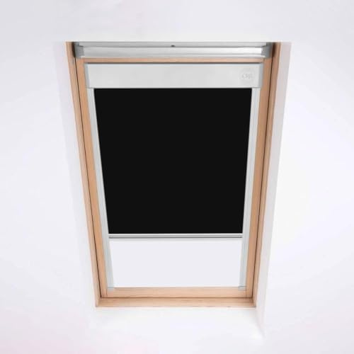 Classic Roof Blinds for Velux Roof Windows, Blackout Blind, Window Code CK06 Black
