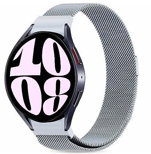 SUGARJAR Strap Compatible with Samsung Galaxy Watch 7/FE/6/5/4 40mm 44mm/Watch 6 Classic 43mm 47mm,Magnetic Metal Strap for Galaxy Watch 5 Pro 45mm/Watch 4 Classic 42mm 46mm