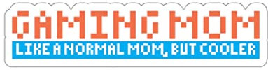 Teegarb Letter Blanket Sticker Decal Humorous Gaming Mommas Sarcastic Gag Sayings Hilarious Video Gaming Wife Puns Stickers for Laptop Car 4 × 4 / White