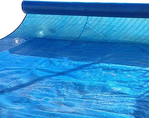 CFLNYC Couverture Solaire Piscine Rectangulaire, Bâche Bulle Bleue/Bâches Solaires Rétention de Chaleur avec Œillets, pour Piscines (Color : Blue, Size : 3x5m(10ftx16.4ft))